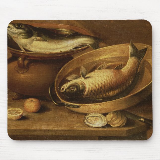 Stillleben der Fische und der Zitronen Mousepad (Vorne)