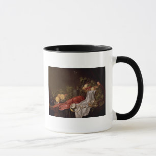 Stillleben der Frucht und des Hummers Tasse