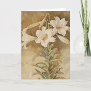 Stillleben der Osterlilien John La Farge Karte