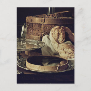 Stillleben. Der Snack Postkarte