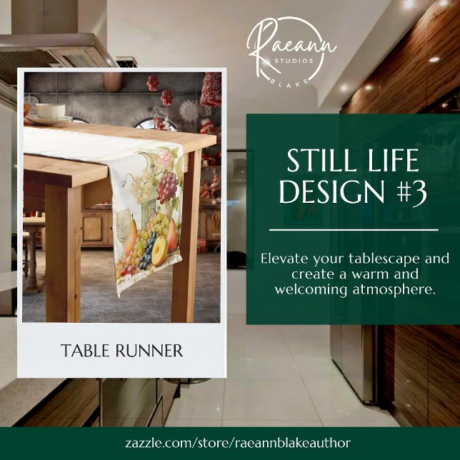 Stillleben Design Table Runner Kurzer Tischläufer (Von Creator hochgeladen)