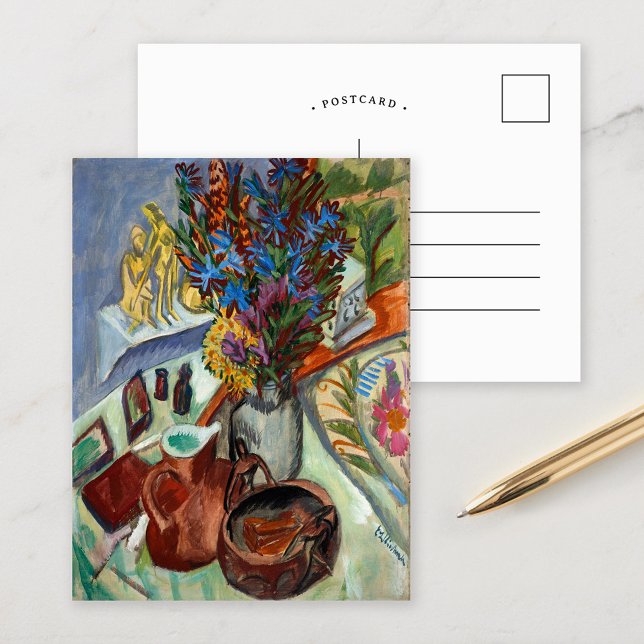 Stillleben | Ernst Ludwig Kirchner Postkarte (Von Creator hochgeladen)