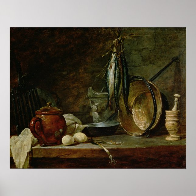 Stillleben: Fast Day Menu, 1731 Poster (Vorne)