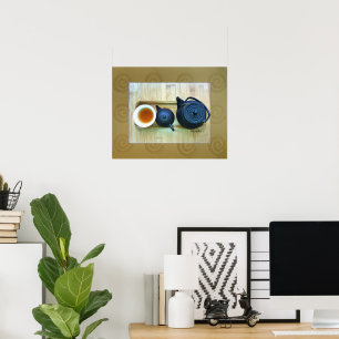 Stillleben-Fotografie eines Teesettings aus der Vo Poster
