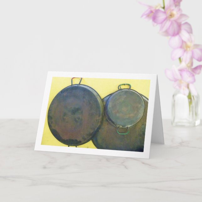 Stillleben Fotografie von Paella-Geschirr Karte (Orchidee)