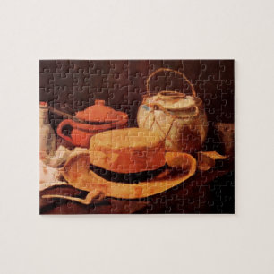 Stillleben Gelber Strohhut von Vincent van Gogh Puzzle