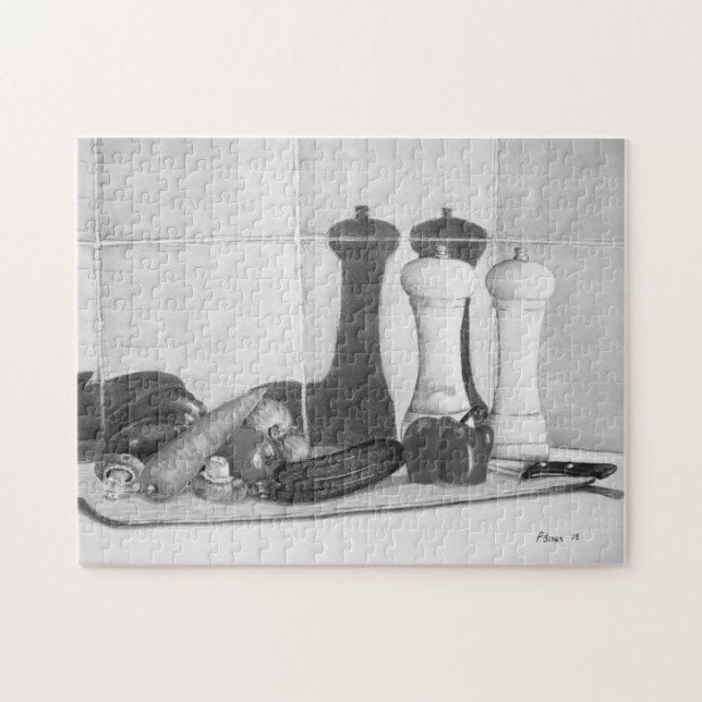 Stillleben Gemälde auf der Tafel Puzzle (Horizontal)