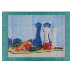 Stillleben Gemälde auf der Tafel Schneidebrett