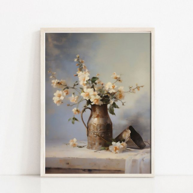 Stillleben-Gemälde Blumen Vase, Vintage Küche Poster (Von Creator hochgeladen)
