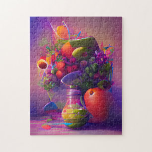 Stillleben im Abstrakten Stil Puzzle