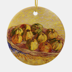 Stillleben, Korb mit Äpfeln von Vincent van Gogh Keramikornament