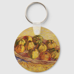 Stillleben, Korb mit Äpfeln von Vincent van Gogh Schlüsselanhänger
