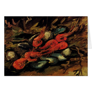 Stillleben Miesmuscheln und Garnelen von Vincent v
