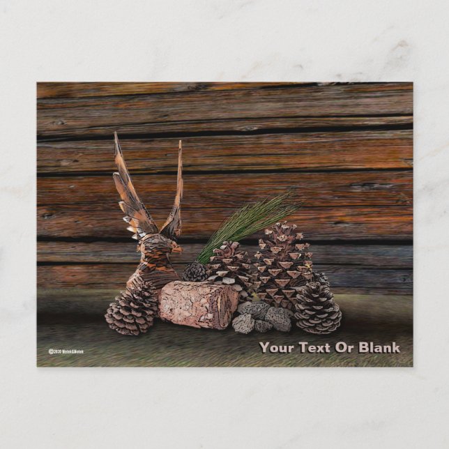 Stillleben mit Adler Postkarte (Vorderseite)