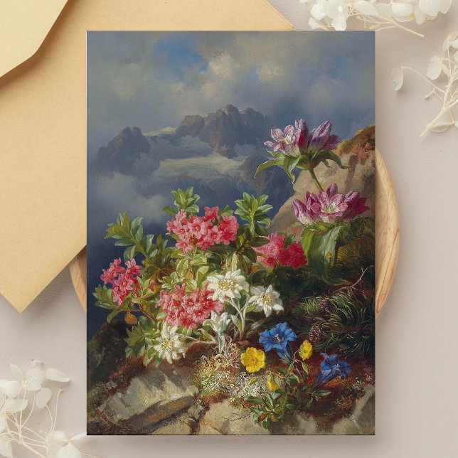 Stillleben mit alpinen Blume - Andreas Lach Postkarte (Von Creator hochgeladen)