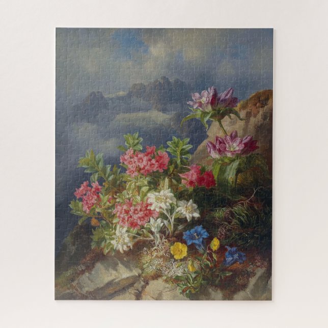 Stillleben mit alpinen Blume - Andreas Lach Puzzle (Vertikal)