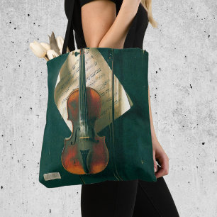 Stillleben mit alter Violine von William Michael H