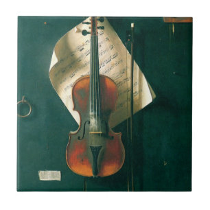 Stillleben mit alter Violine von William Michael H Fliese