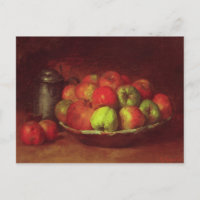 Stillleben mit Äpfeln und einem Granatapfel