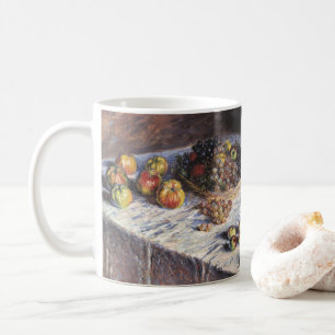 Stillleben mit Äpfeln und Trauben von Claude Monet Tasse