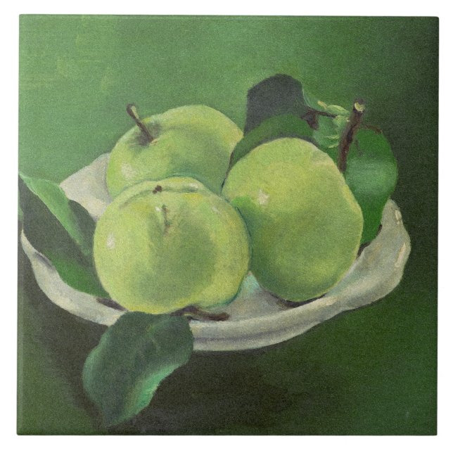Stillleben mit Äpfeln von Mikulas Galanda Fliese (Vorderseite)