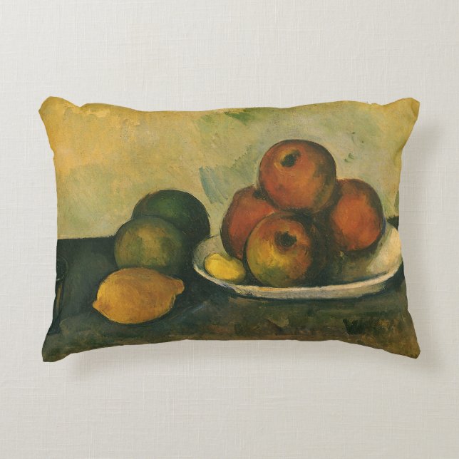 Stillleben mit Äpfeln von Paul Cezanne Dekokissen (Vorderseite)