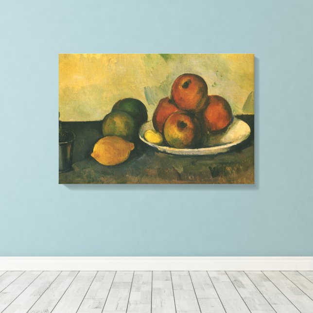 Stillleben mit Äpfeln von Paul Cezanne Leinwanddruck (Insitu (Holzboden))