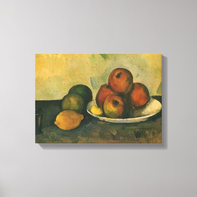 Stillleben mit Äpfeln von Paul Cezanne Leinwanddruck (Vorderseite)