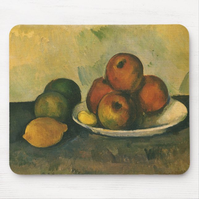 Stillleben mit Äpfeln von Paul Cezanne Mousepad (Vorne)