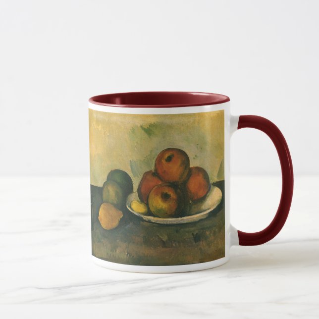 Stillleben mit Äpfeln von Paul Cezanne Tasse (Rechts)