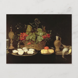 Stillleben mit Austern Postkarte