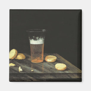 Stillleben mit Bier-Glas Magnet
