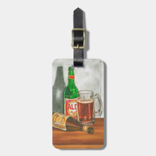 Stillleben mit Bier von Jennifer Goldberger Gepäckanhänger