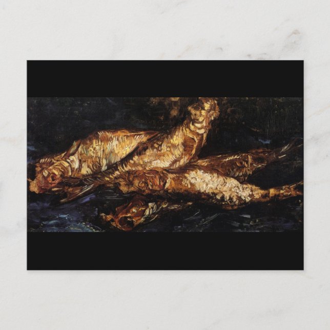Stillleben mit Bloaters Van Gogh Fine Art Postkarte (Vorderseite)