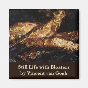 Stillleben mit Bloaters von Vincent van Gogh Magnet