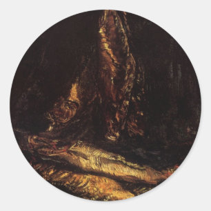 Stillleben mit Bloaters von Vincent van Gogh Runder Aufkleber