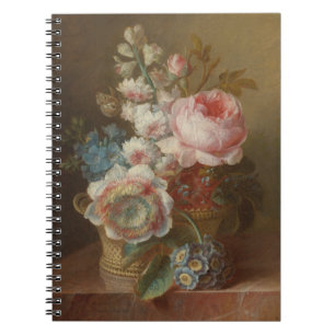 Stillleben mit Blume - Cornelis van Spaendonck Notizblock
