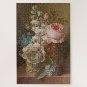 Stillleben mit Blume - Cornelis van Spaendonck Puzzle
