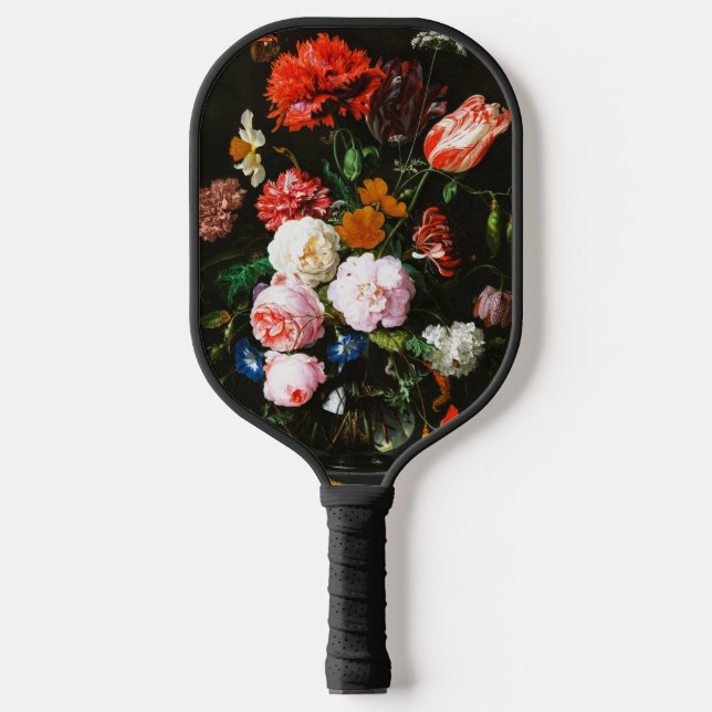 Stillleben mit Blume in einem Glass Vase Classic Pickleball Schläger (Vorderseite)