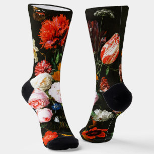 Stillleben mit Blume in einem Glass Vase Classic Socken