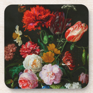 Stillleben mit Blume in einer Glasvase Getränkeuntersetzer
