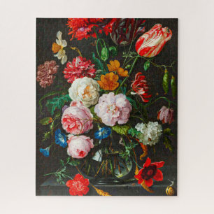 Stillleben mit Blume in einer Glasvase von Heem Puzzle