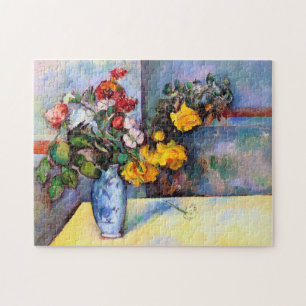 Stillleben mit Blume in einer Vase, Paul Cezanne Puzzle