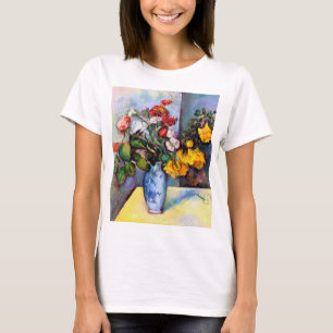 Stillleben mit Blume in einer Vase, Paul Cezanne T-Shirt