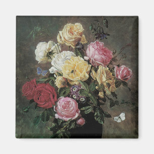 Stillleben mit Blume in Vase von Olaf Hermansen Magnet