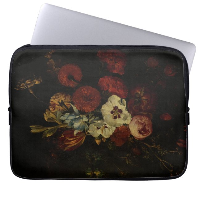 Stillleben mit Blume Laptopschutzhülle (Vorderseite)