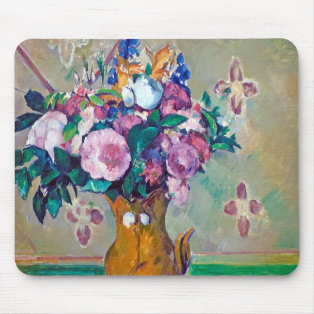 Stillleben mit Blume, Paul Cezanne Mousepad (Vorne)