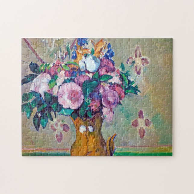 Stillleben mit Blume, Paul Cezanne Puzzle (Horizontal)