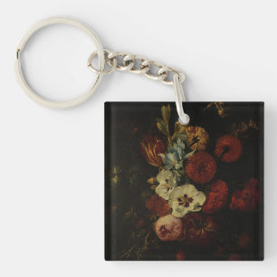Stillleben mit Blume Schlüsselanhänger