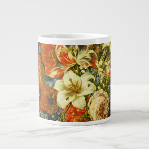 Stillleben mit Blume und Obst Jumbo-Tasse